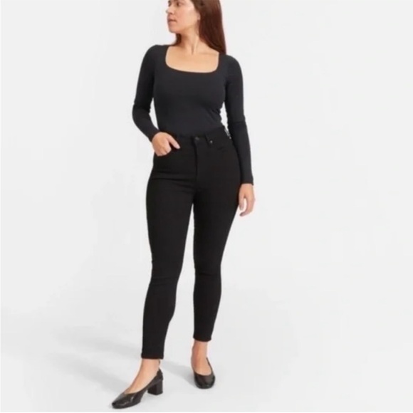 Everlane Denim - Everlane 27T The High Rise Skinny Jean Washed Black 27 Tall